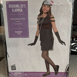 Roaring 20's Flapper Costume for Kids - Black